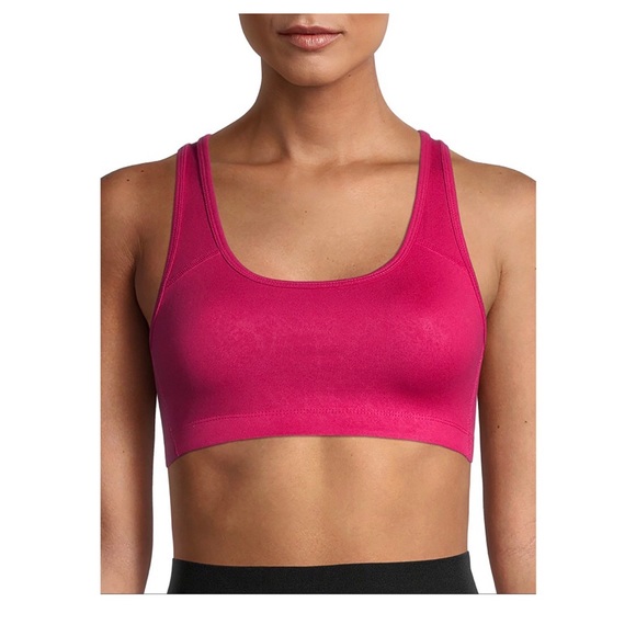 ATHLETIC WORKS Womens Activewear Sports Bra Size Small Pink Razorback New - Picture 3 of 6